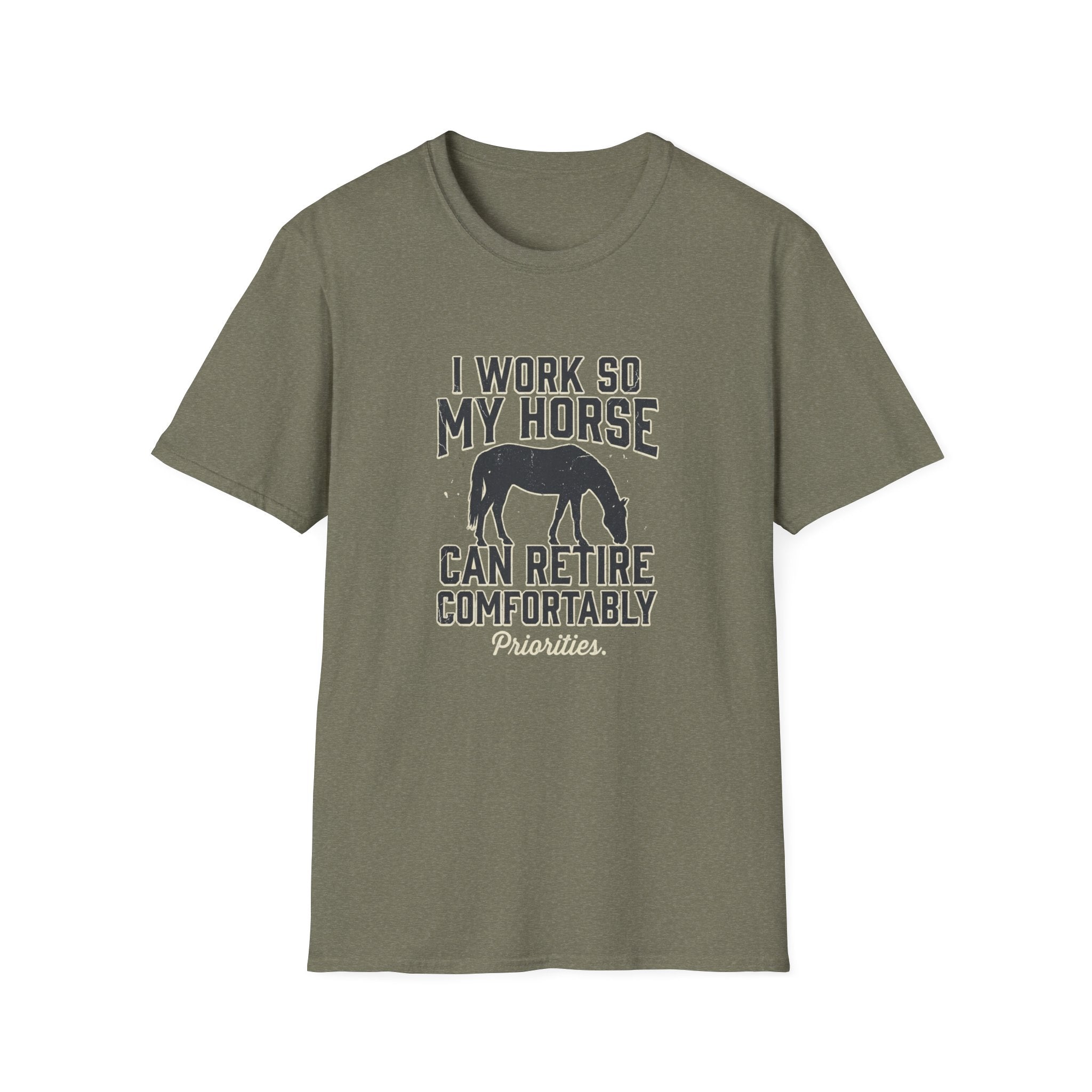 I Work So My Horse Can Retire Comfortably T-Shirt — Horse Lover Graphic Tee