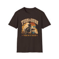 Turn & Burn Motorcycle Tee — Vintage Sunset Rider Graphic T-Shirt