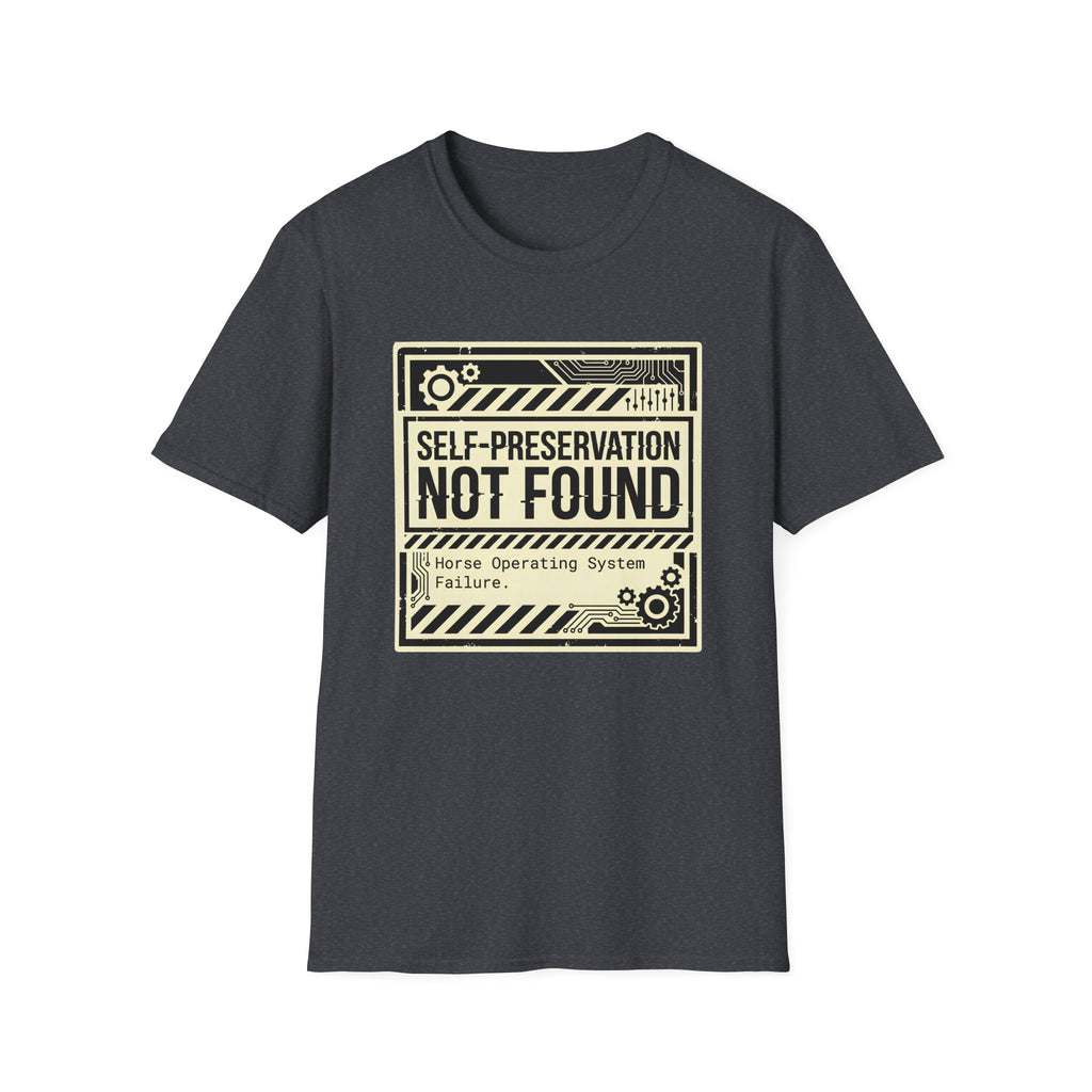 T‑Shirt — "Self‑Preservation Not Found" Retro Tech Graphic Tee