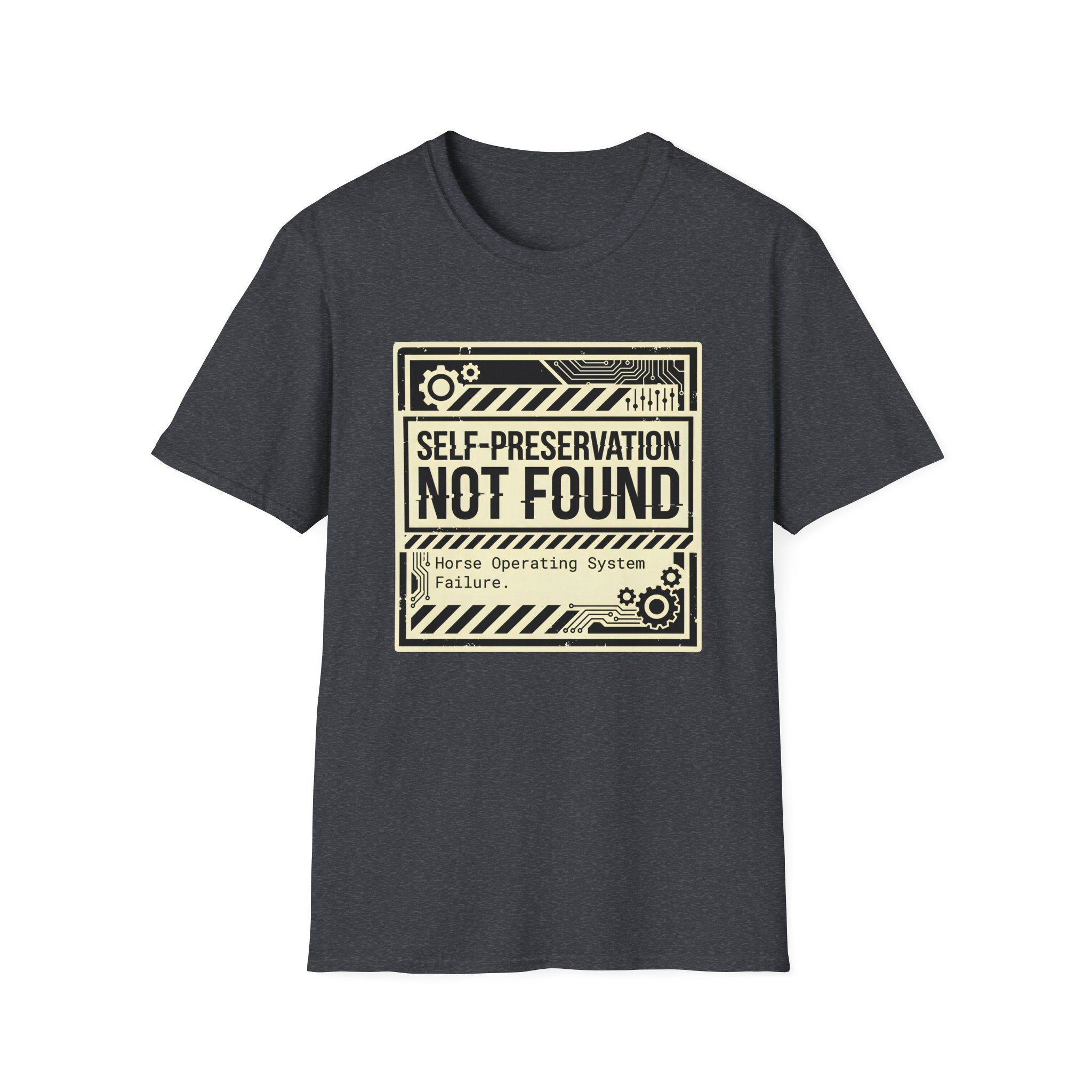 T‑Shirt — "Self‑Preservation Not Found" Retro Tech Graphic Tee