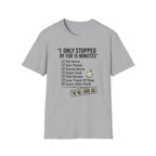 Horse Lover T‑Shirt — "I Only Stopped By for 15 Minutes" Checklist Tee