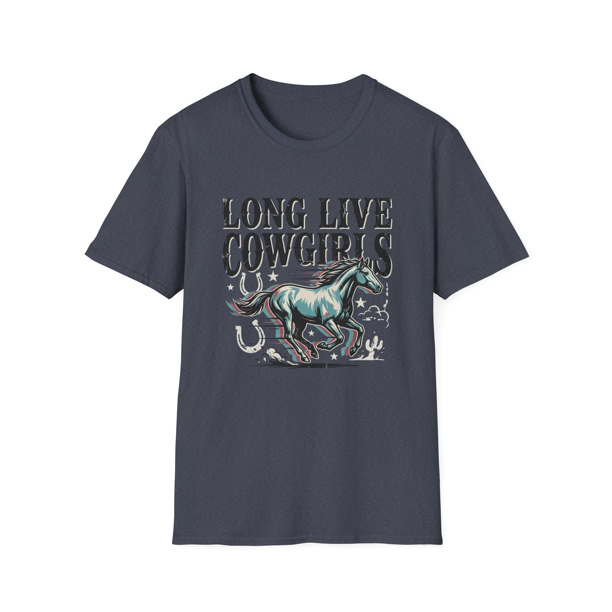 Long Live Cowgirls T-Shirt — Vintage Rodeo Horse Graphic Western Tee