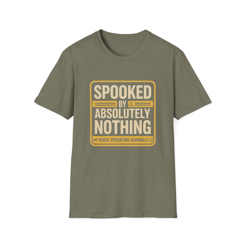 Funny T-Shirt — "Spooked by Absolutely Nothing" Retro Graphic Tee