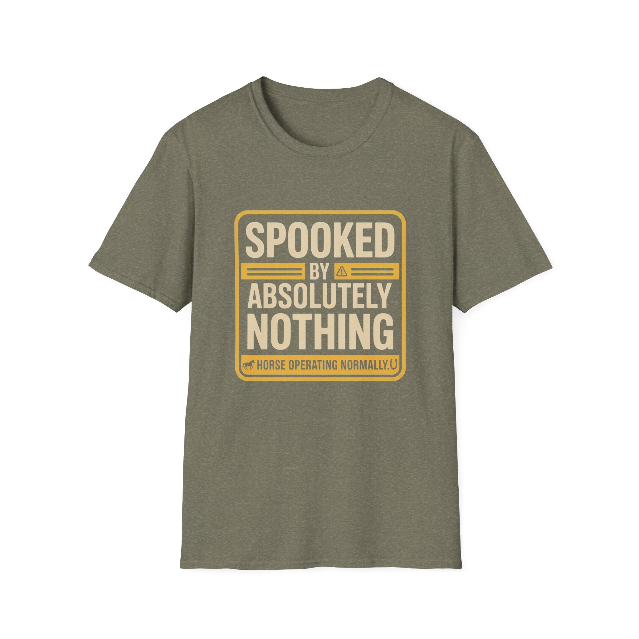 Funny T-Shirt — "Spooked by Absolutely Nothing" Retro Graphic Tee
