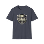 T-Shirt — “Socially Available • Barn Friends Only” Ranch Graphic Tee