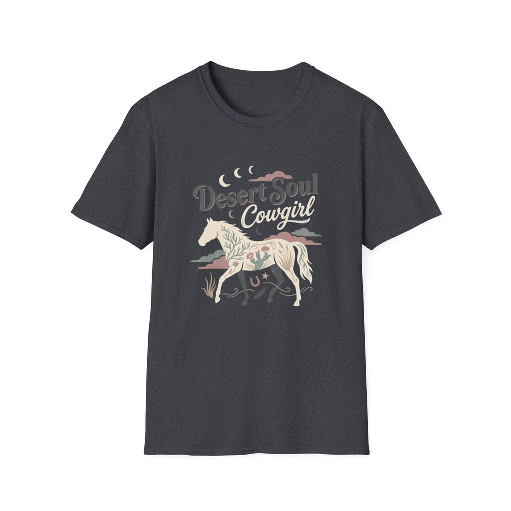 Desert Soul Cowgirl T-Shirt — Boho Western Horse Tee for Women