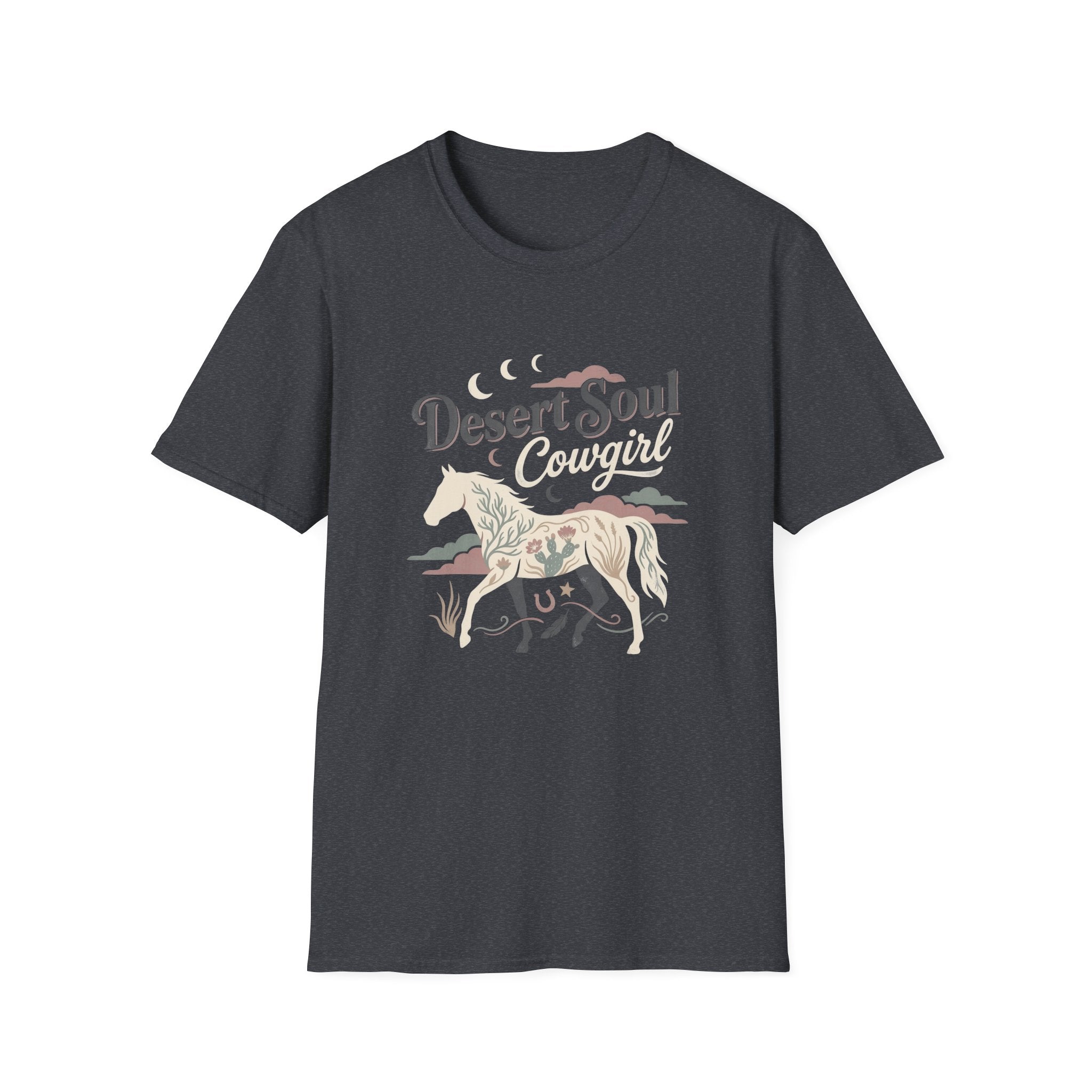 Desert Soul Cowgirl T-Shirt — Boho Western Horse Tee for Women