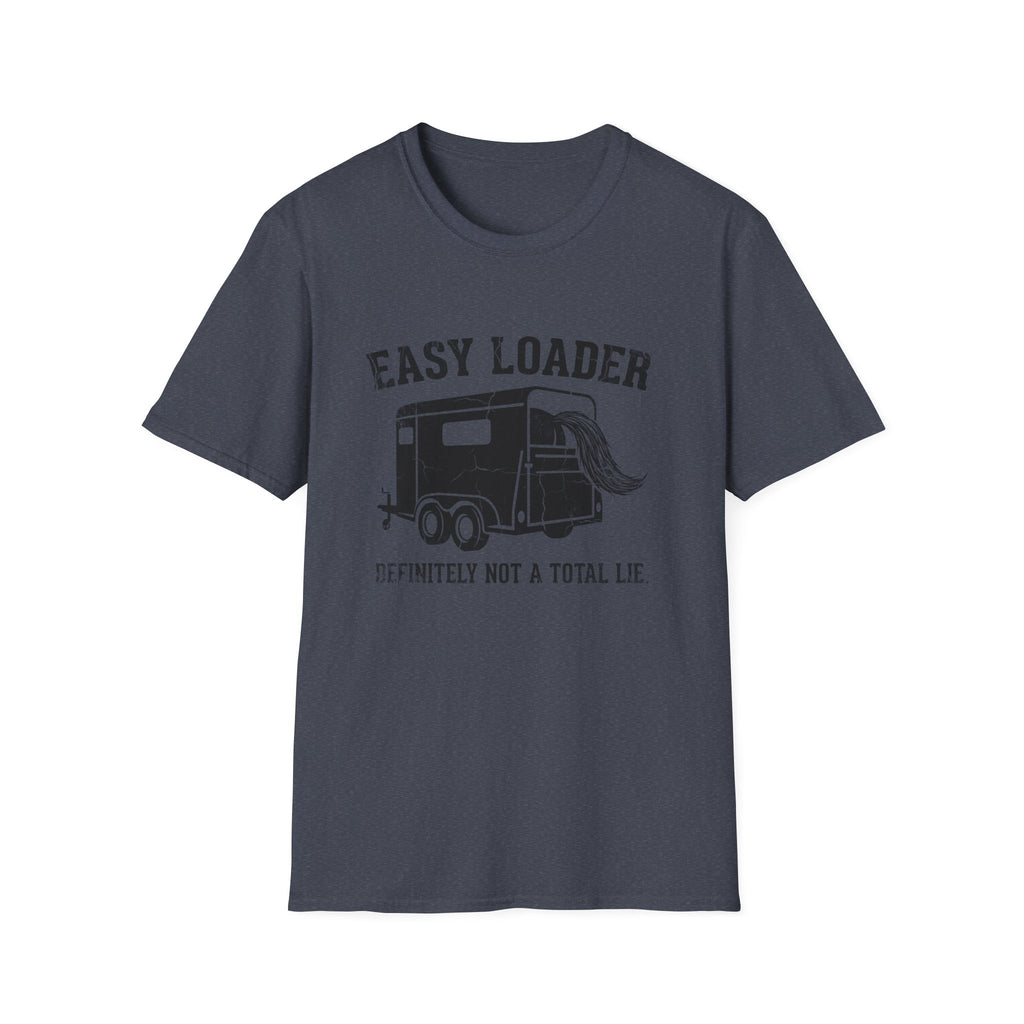 Easy Loader RV T-Shirt – Vintage Horse Trailer 'Definitely Not a Total Lie' Graphic Tee