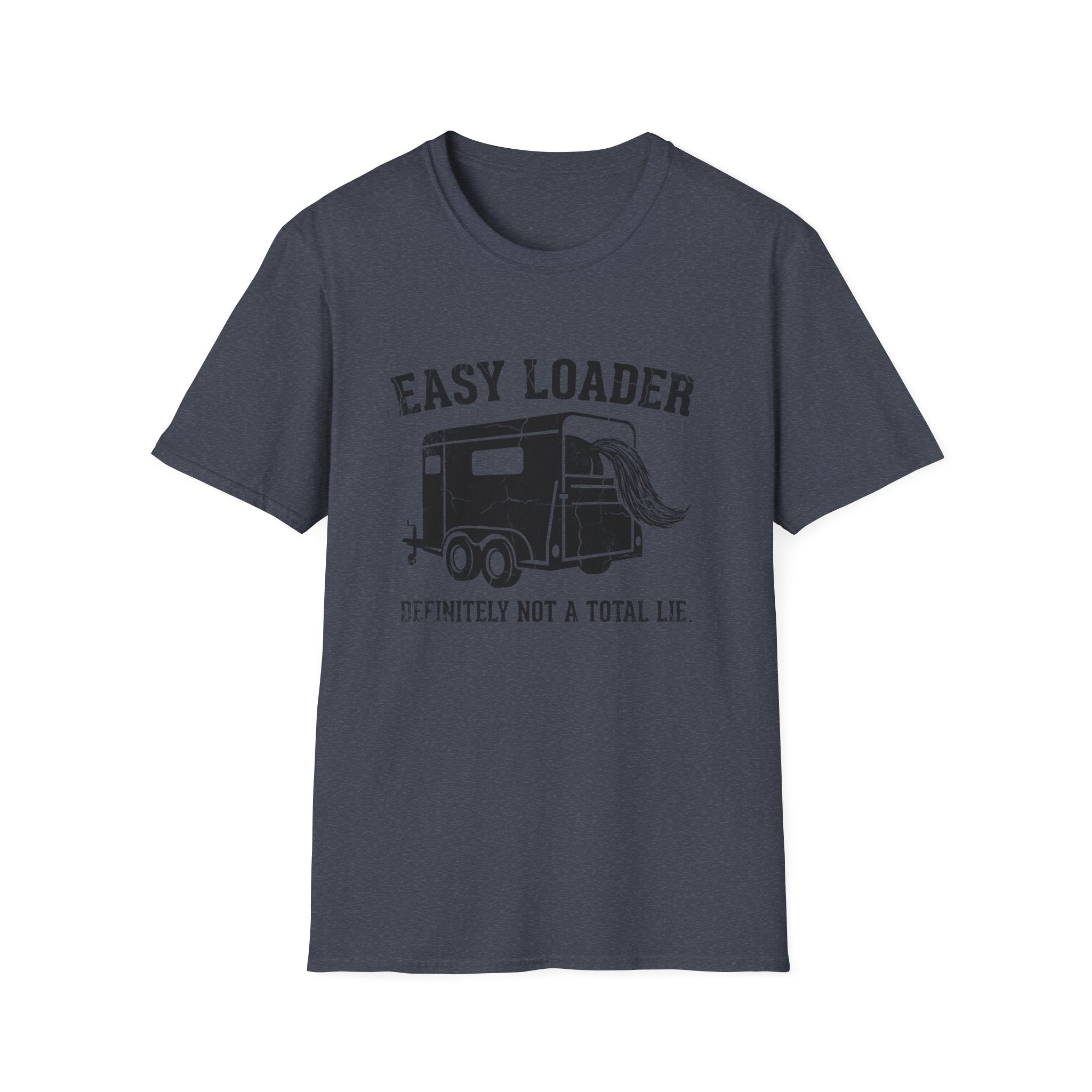 Easy Loader RV T-Shirt – Vintage Horse Trailer 'Definitely Not a Total Lie' Graphic Tee