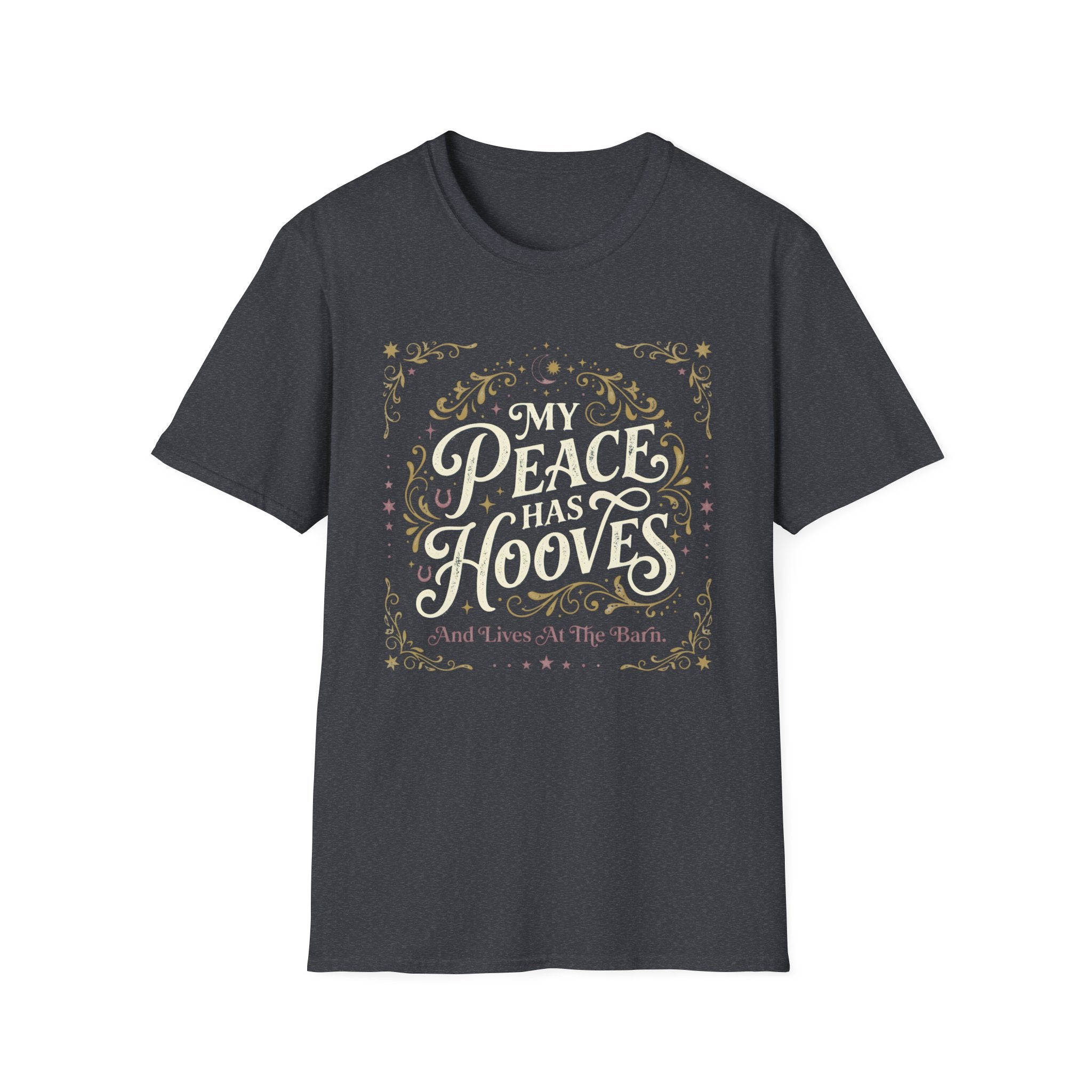 Horse Lover T‑Shirt — "My Peace Has Hooves" Graphic Tee