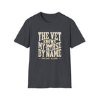 Horse Lover T-Shirt — “The Vet Knows My Horse By Name” Vintage Equine Tee