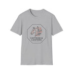 Caffeine & Canters Horse T-Shirt — Floral Equestrian Graphic Tee