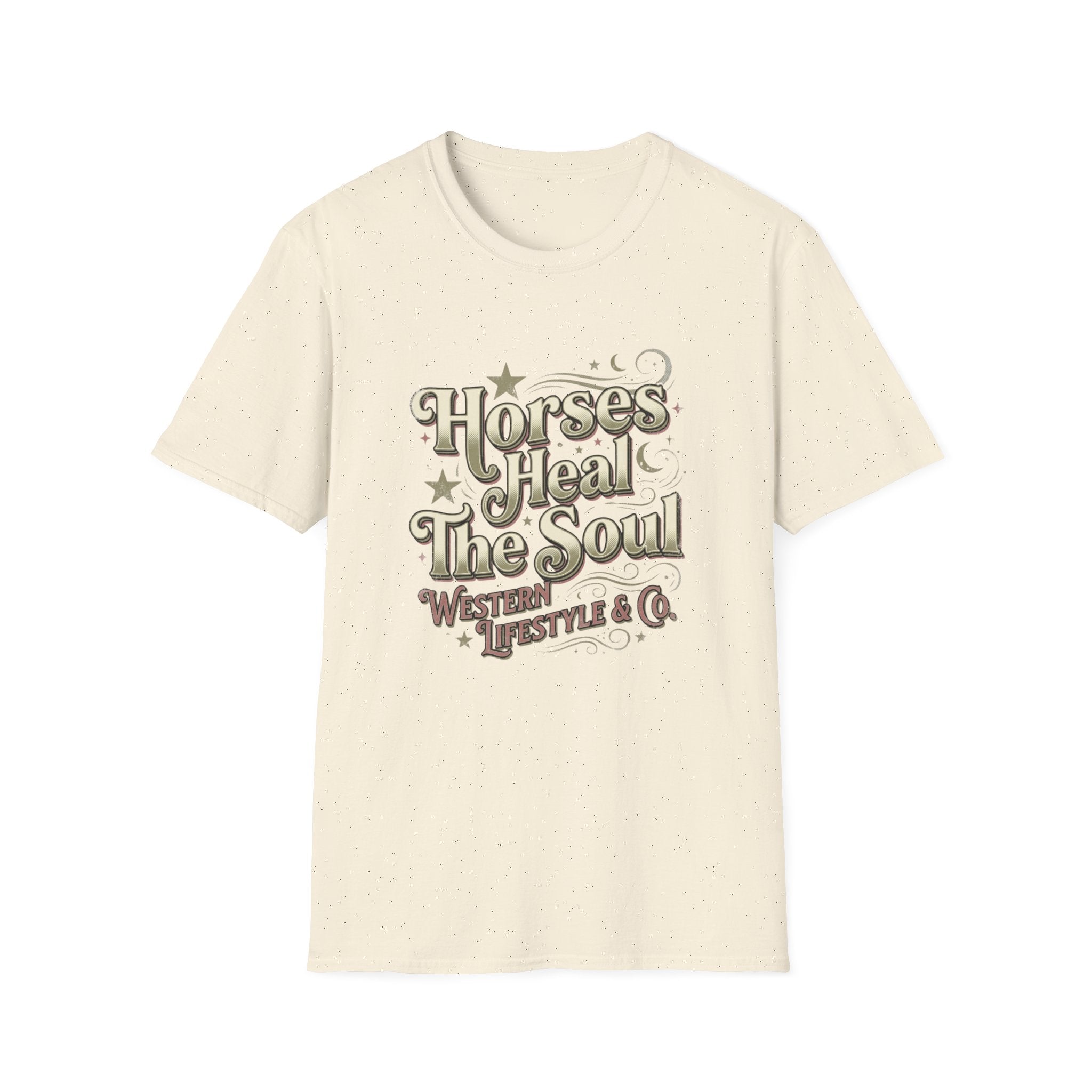 Horses Heal The Soul T-Shirt — Western Lifestyle Graphic Tee for Equestrians