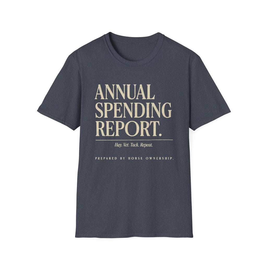 Annual Spending Report T-Shirt — Funny Financial Graphic Tee