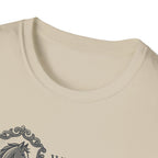 Equestrian Society T-Shirt — Minimal Horse Line Art Tee for Riders