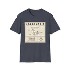 Horse Logic T-Shirt — Vintage Equestrian Diagram Tee (“Make Bad Decisions. Act Surprised.”)