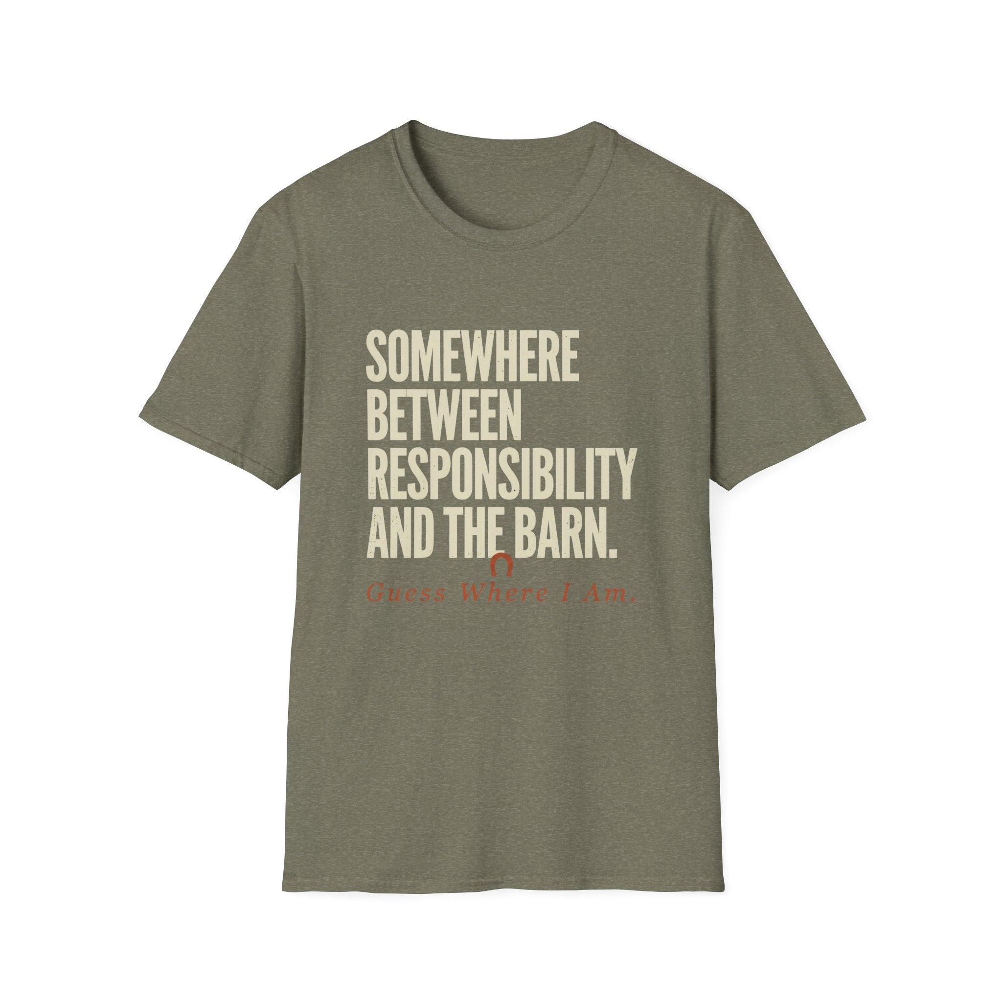 T-Shirt — "Somewhere Between Responsibility" Casual Graphic Tee