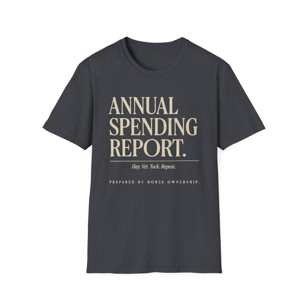 Annual Spending Report T-Shirt — Funny Financial Graphic Tee