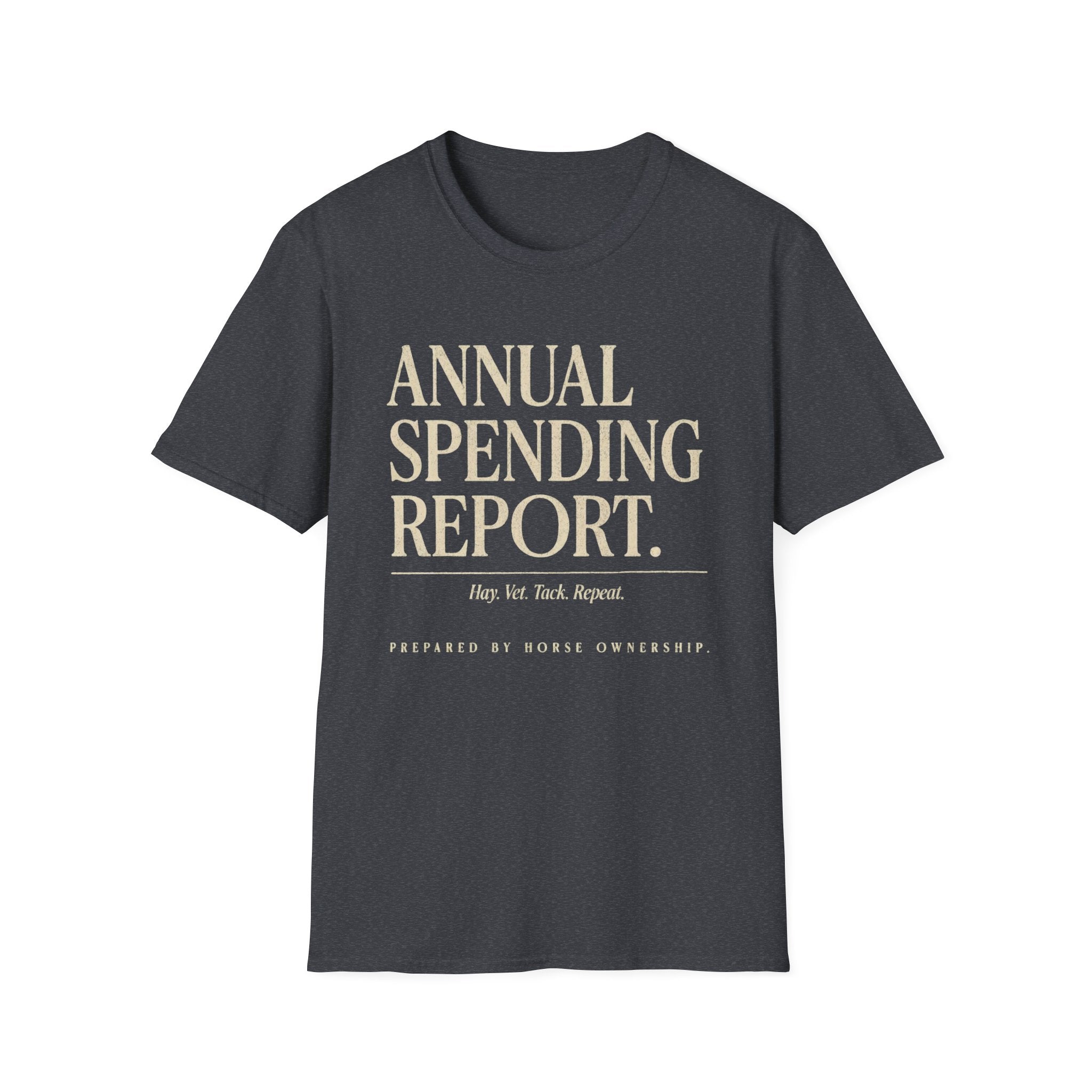 Annual Spending Report T-Shirt — Funny Financial Graphic Tee