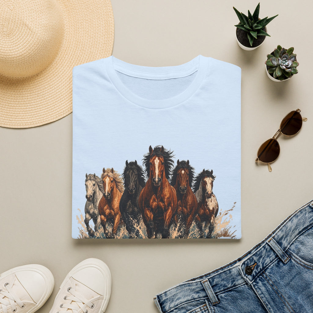 Wild Horses Graphic T-Shirt — Running Herd Western Tee