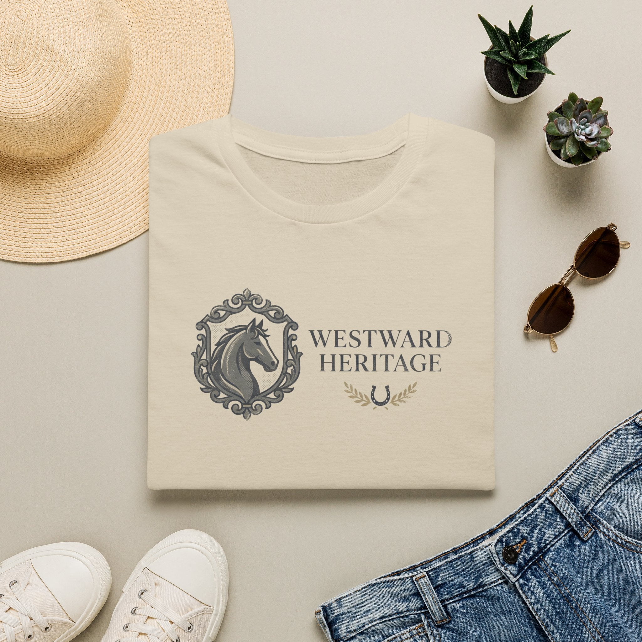 Equestrian Society T-Shirt — Minimal Horse Line Art Tee for Riders
