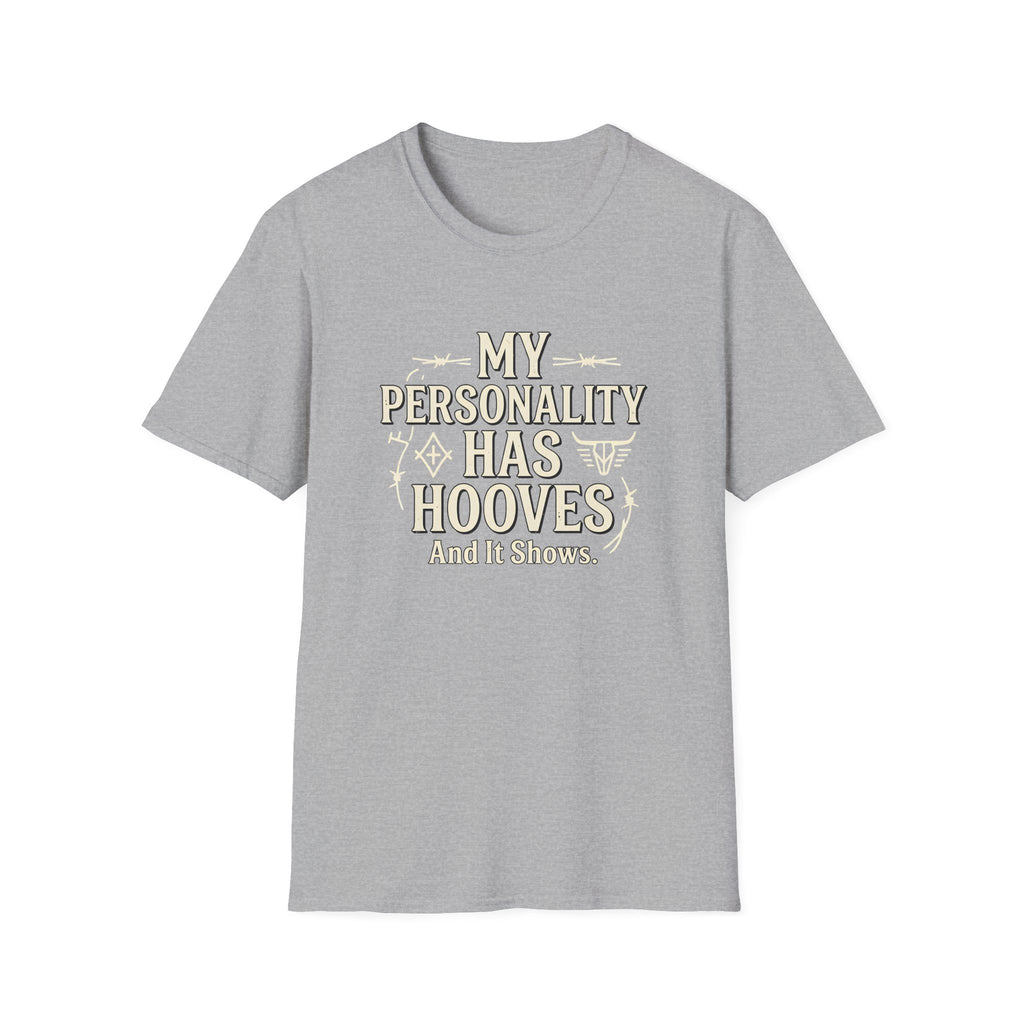 My Personality Has Hooves T-Shirt — Funny Horse Lover Graphic Tee