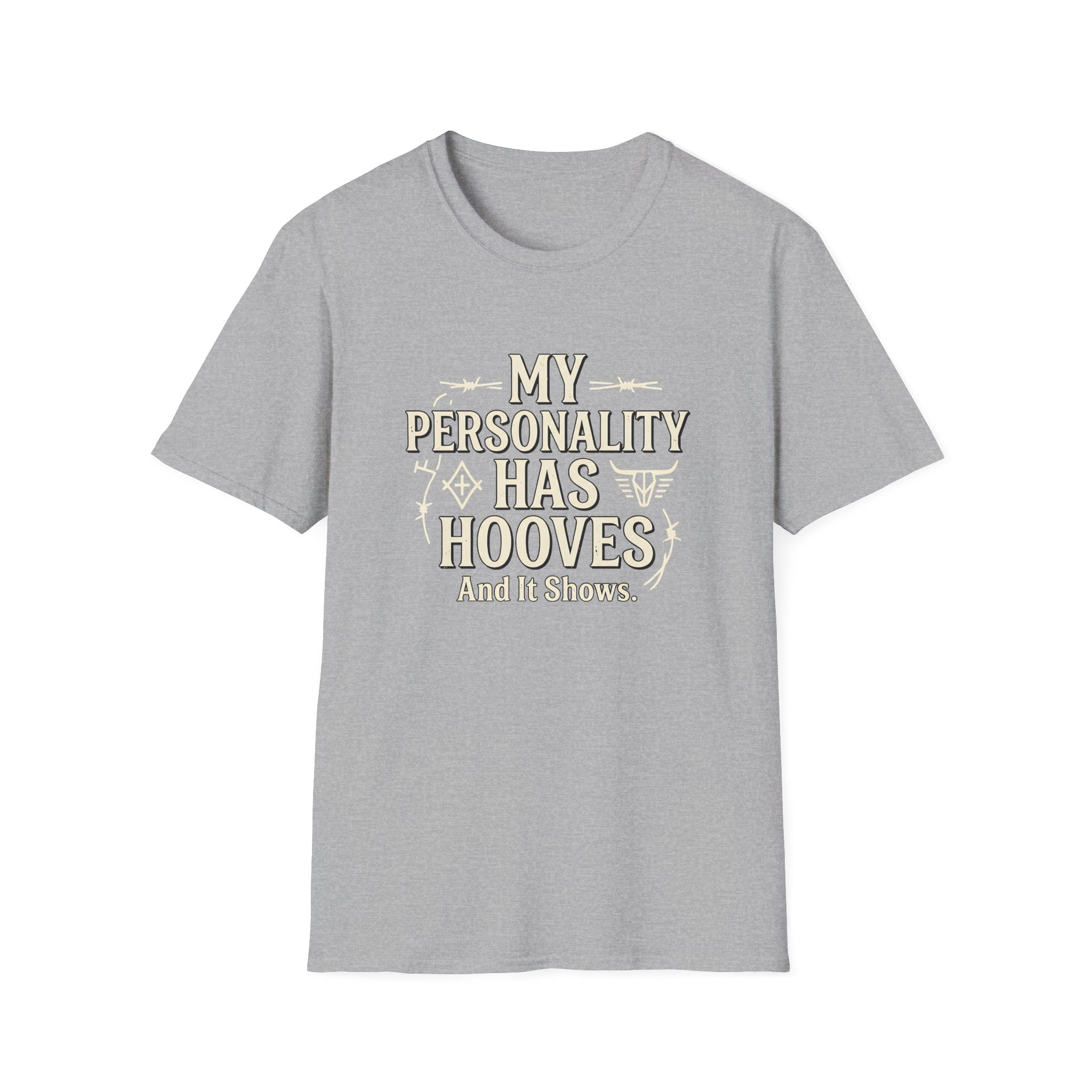 My Personality Has Hooves T-Shirt — Funny Horse Lover Graphic Tee