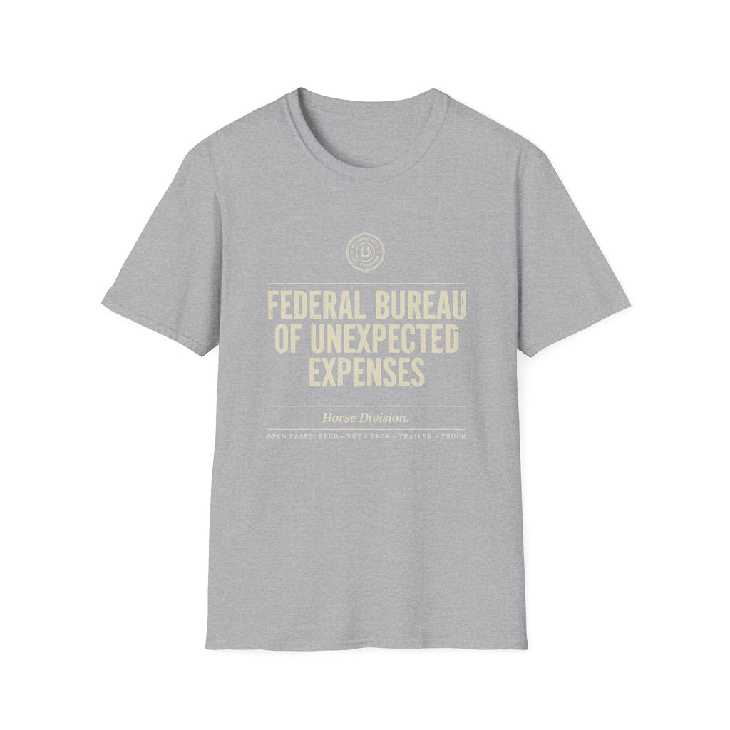 Federal Bureau of Unexpected Expenses T-Shirt — Funny Budget Relief Graphic Tee