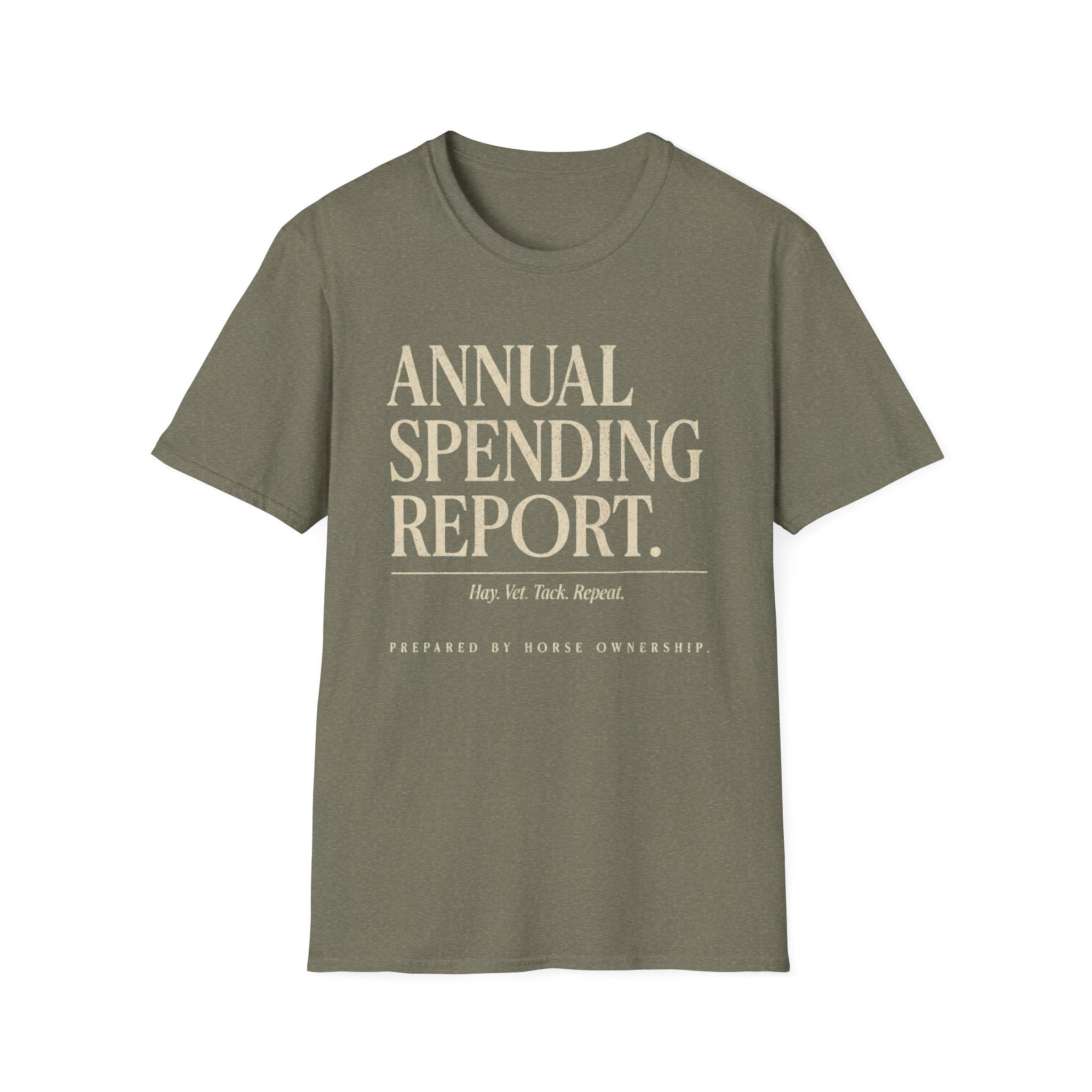 Annual Spending Report T-Shirt — Funny Financial Graphic Tee