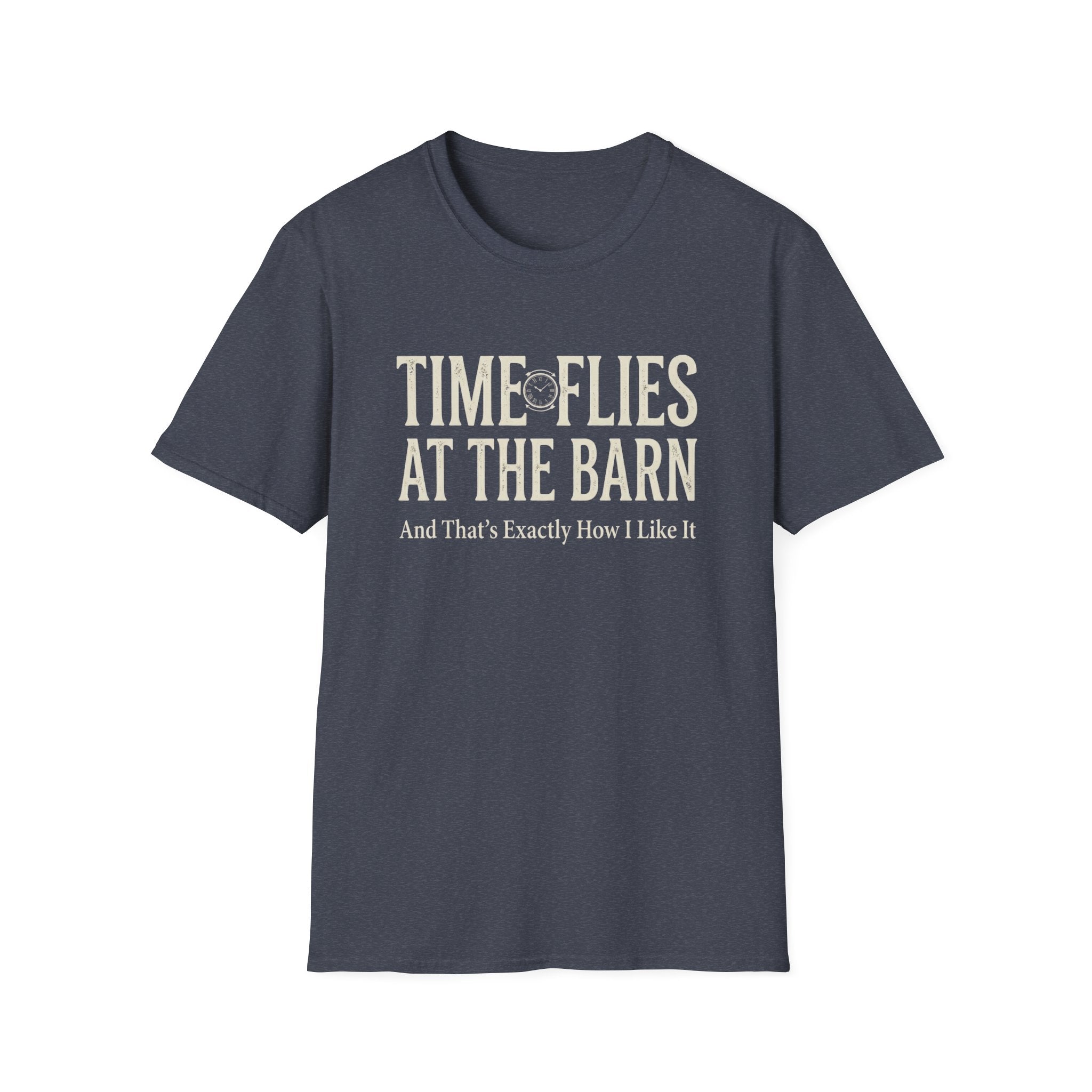 "Time Flies at the Barn" Vintage Farm Life T‑Shirt