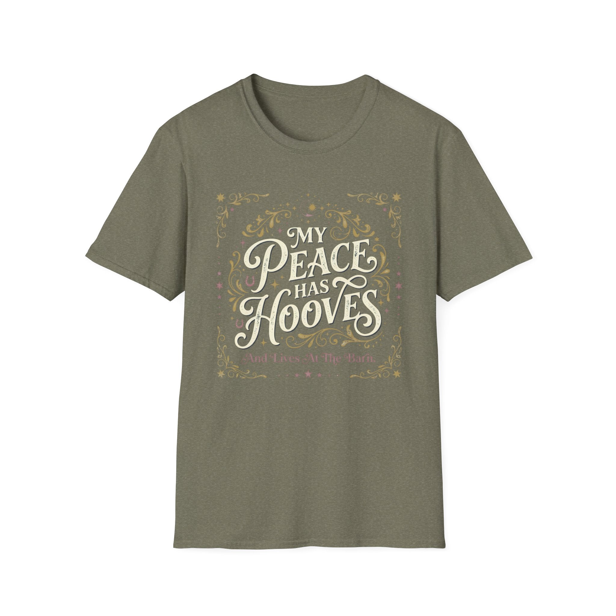 Horse Lover T‑Shirt — "My Peace Has Hooves" Graphic Tee