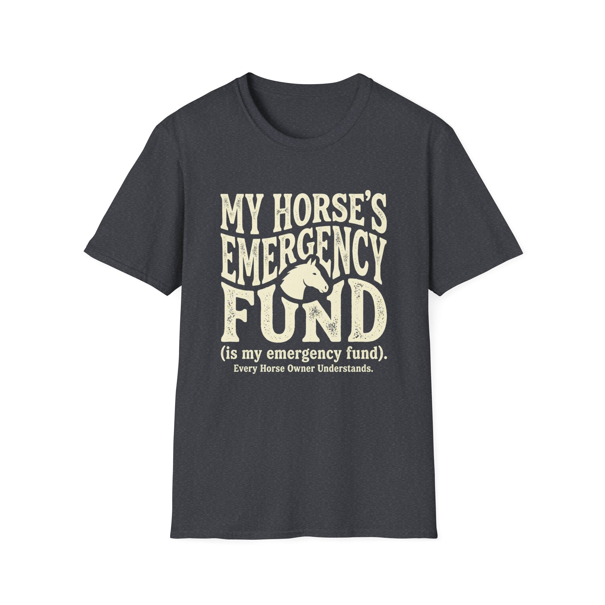 Horse Lover T‑Shirt – “My Horse’s Emergency Fund” Graphic Tee