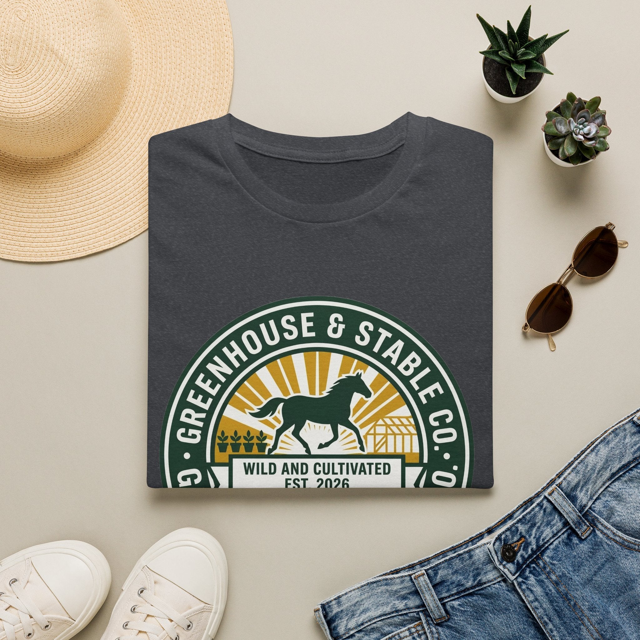 Greenhouse & Stable Co. T-Shirt — 'Wild and Cultivated' Horse Tee