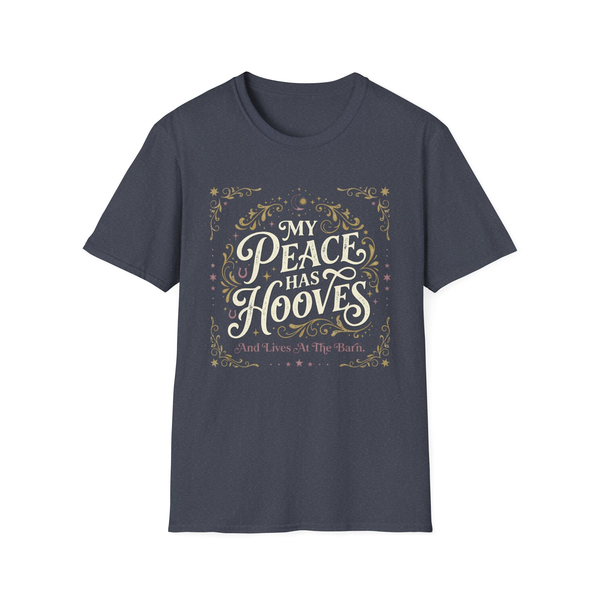 Horse Lover T‑Shirt — "My Peace Has Hooves" Graphic Tee