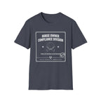 Horse Owner Compliance Division T-Shirt — Funny Equestrian Tee for Horse Lovers