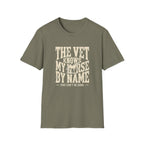Horse Lover T-Shirt — “The Vet Knows My Horse By Name” Vintage Equine Tee