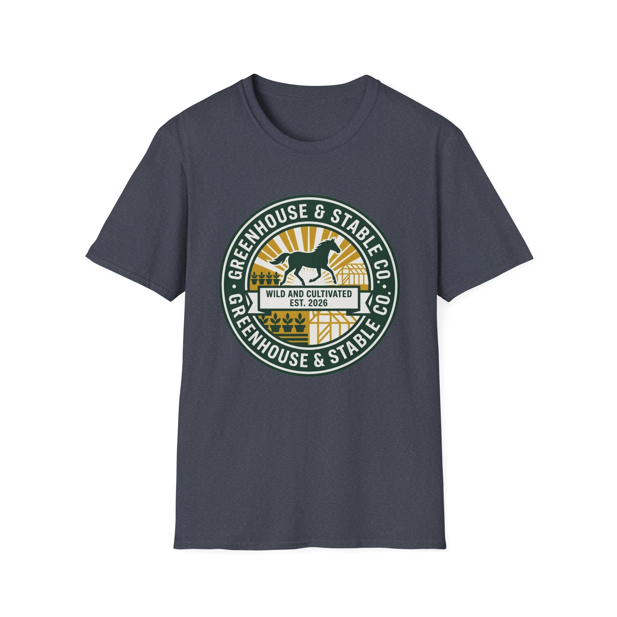 Greenhouse & Stable Co. T-Shirt — 'Wild and Cultivated' Horse Tee