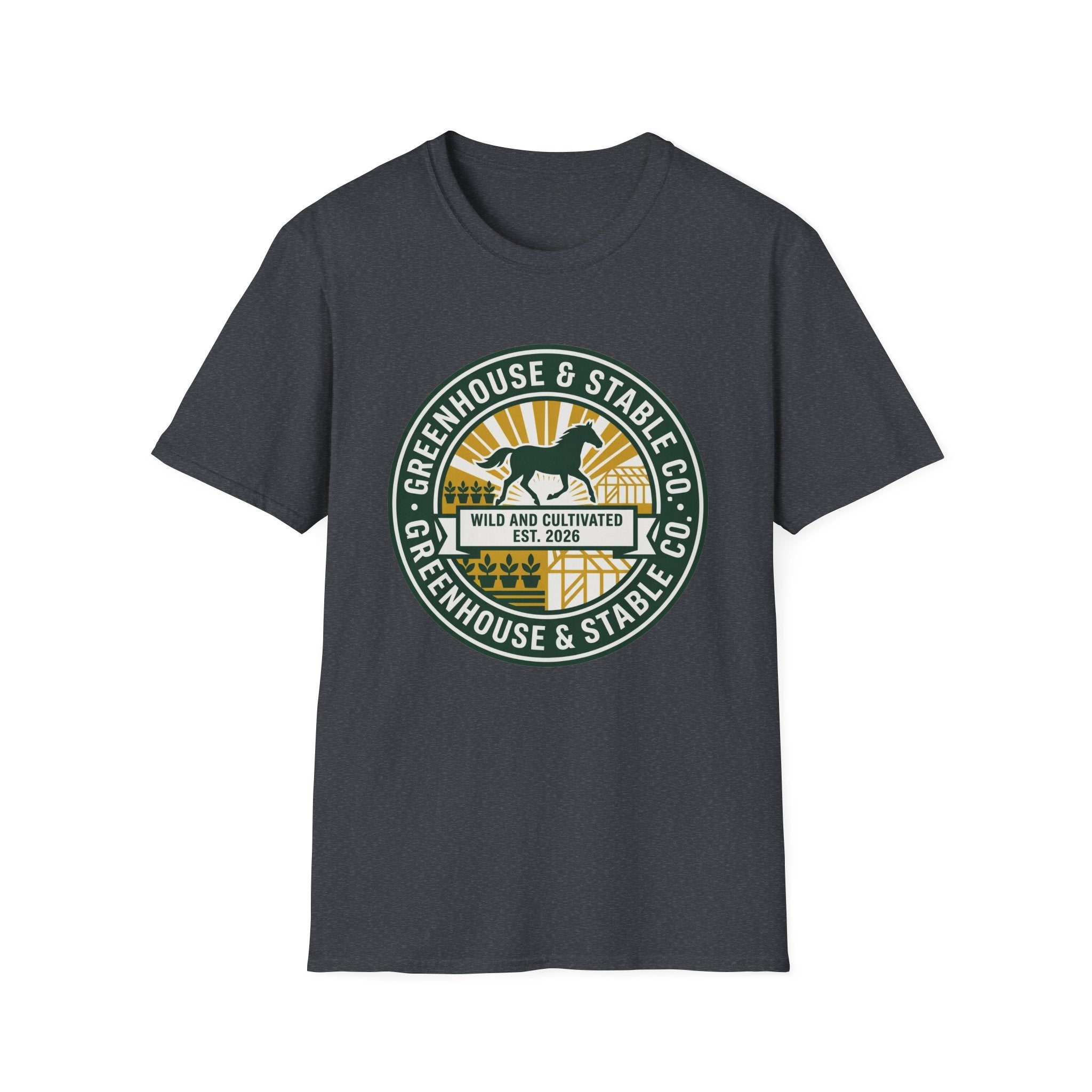 Greenhouse & Stable Co. T-Shirt — 'Wild and Cultivated' Horse Tee