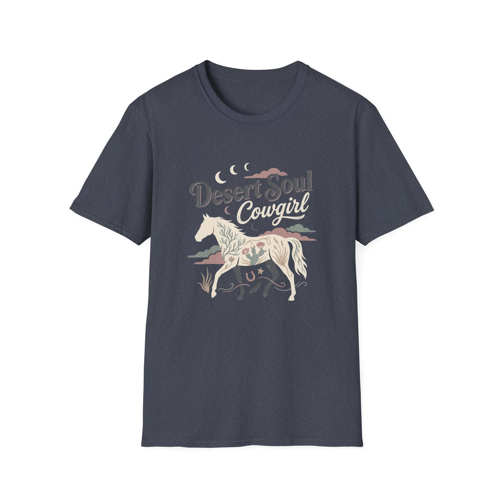 Desert Soul Cowgirl T-Shirt — Boho Western Horse Tee for Women