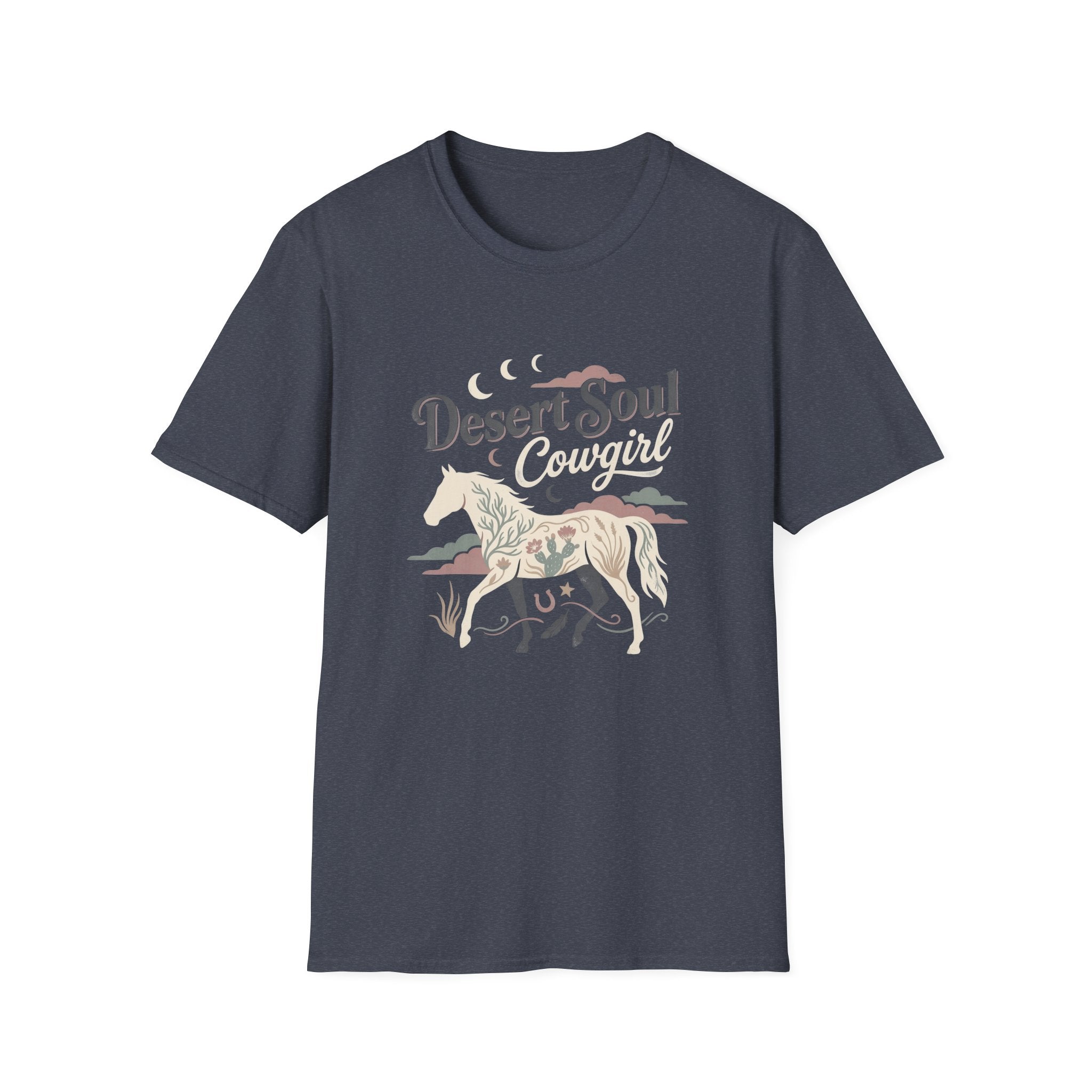 Desert Soul Cowgirl T-Shirt — Boho Western Horse Tee for Women