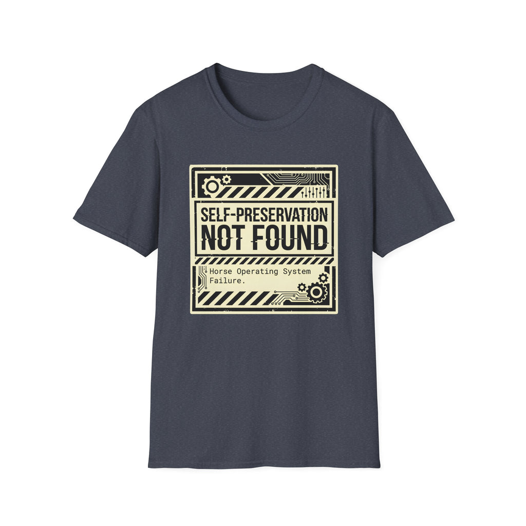 T‑Shirt — "Self‑Preservation Not Found" Retro Tech Graphic Tee