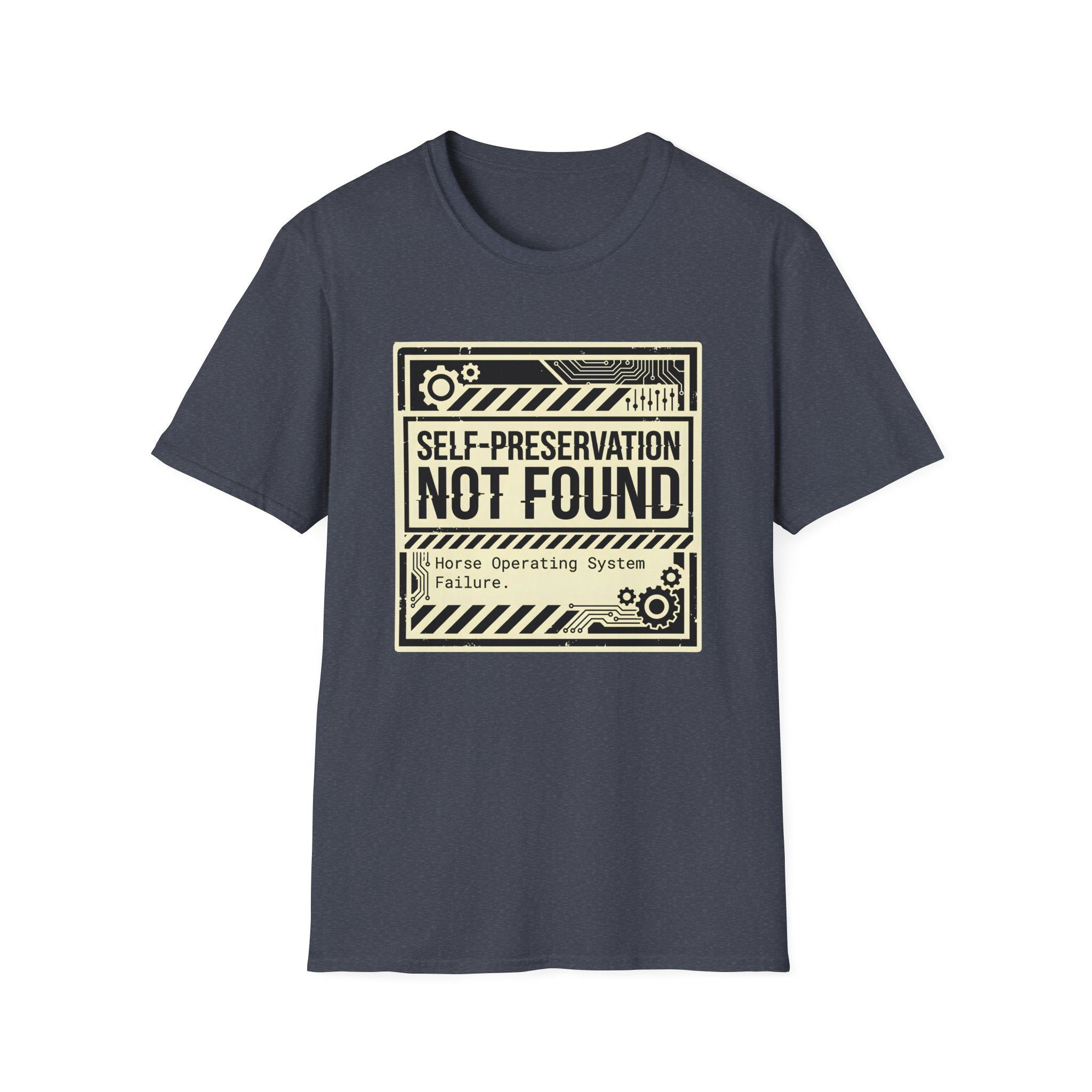 T‑Shirt — "Self‑Preservation Not Found" Retro Tech Graphic Tee