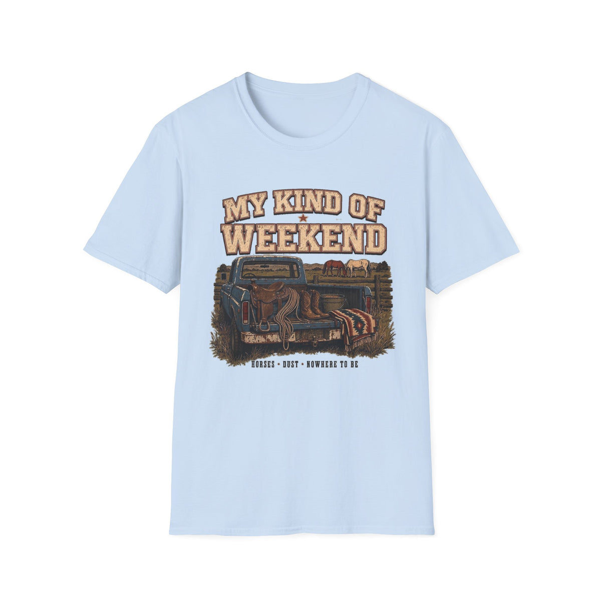 My Kind of Weekend T-Shirt — Vintage Truck Ranch Life Tee