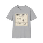 Horse Logic T-Shirt — Vintage Equestrian Diagram Tee (“Make Bad Decisions. Act Surprised.”)
