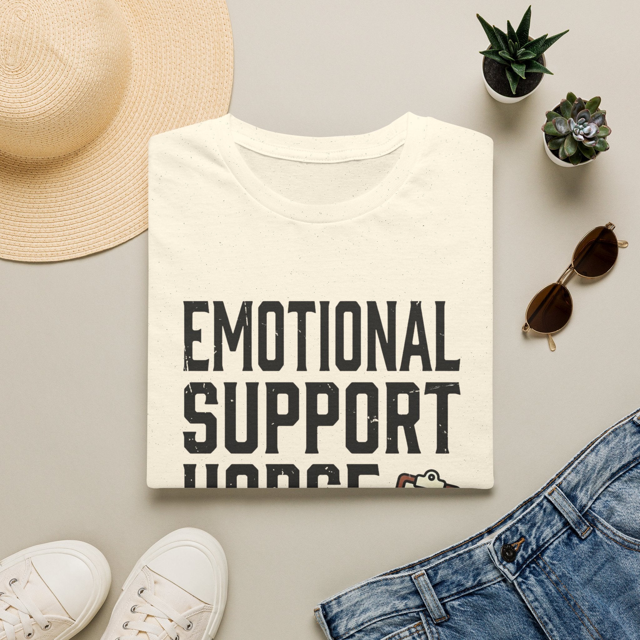 Emotional Support Horse T-Shirt — Funny Horse Lover Tee