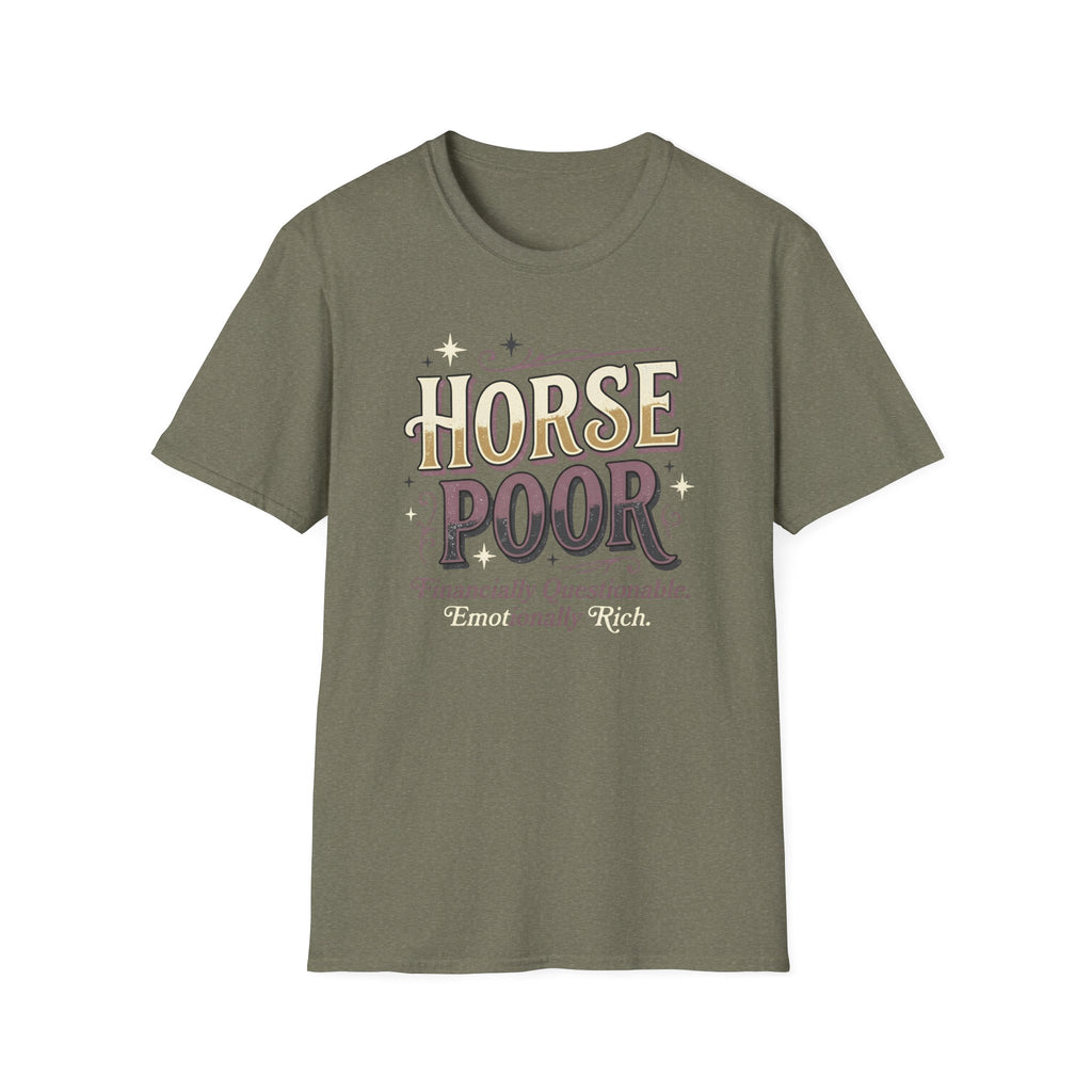 Horse Poor Vintage-Style Graphic T-Shirt