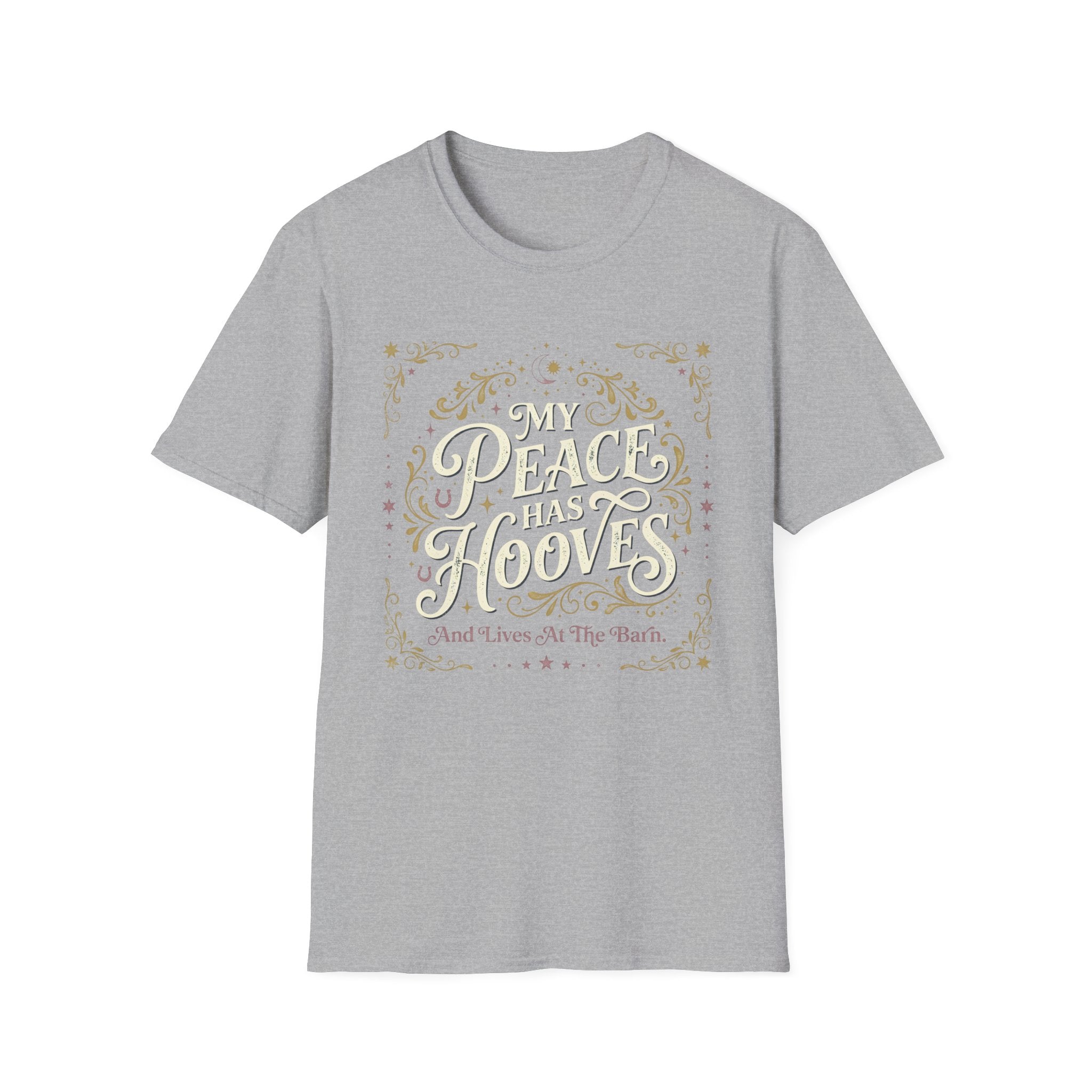 Horse Lover T‑Shirt — "My Peace Has Hooves" Graphic Tee