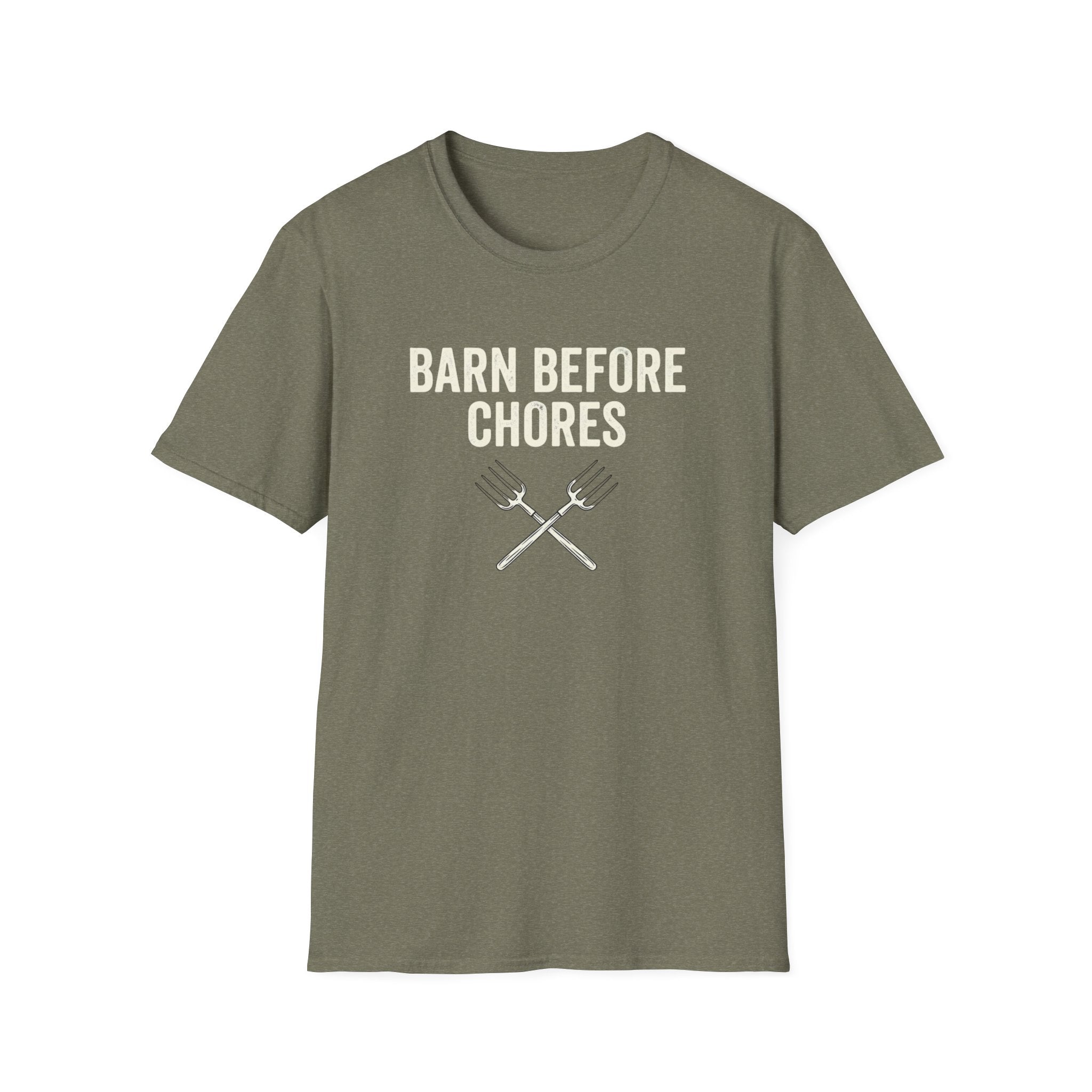 Barn Before Chores T‑Shirt — Funny Farm Life Tee