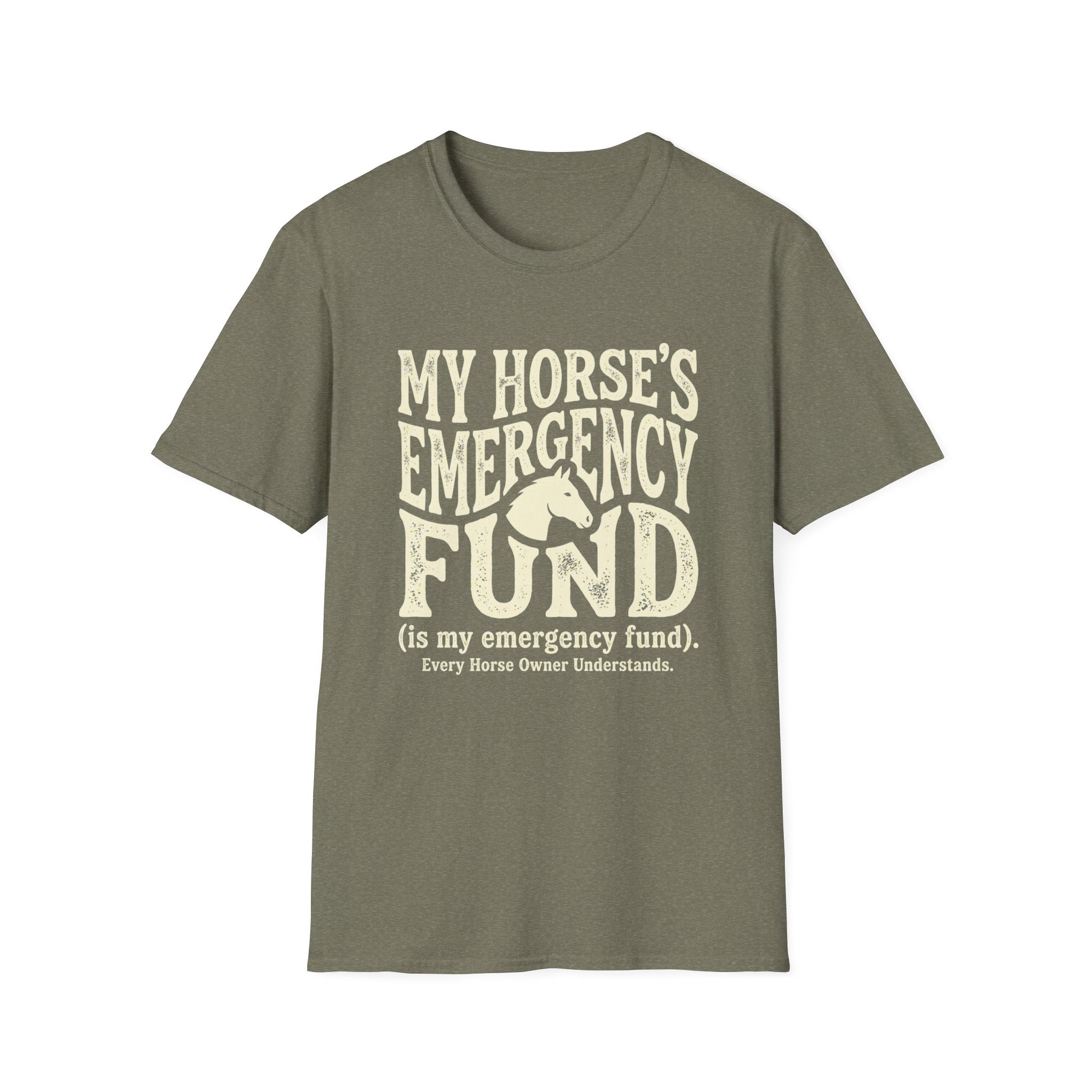 Horse Lover T‑Shirt – “My Horse’s Emergency Fund” Graphic Tee