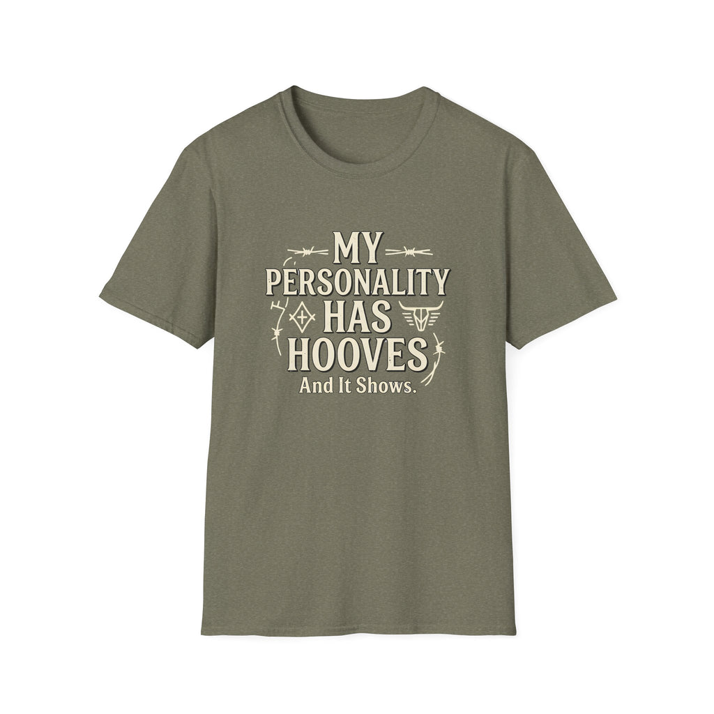 My Personality Has Hooves T-Shirt — Funny Horse Lover Graphic Tee